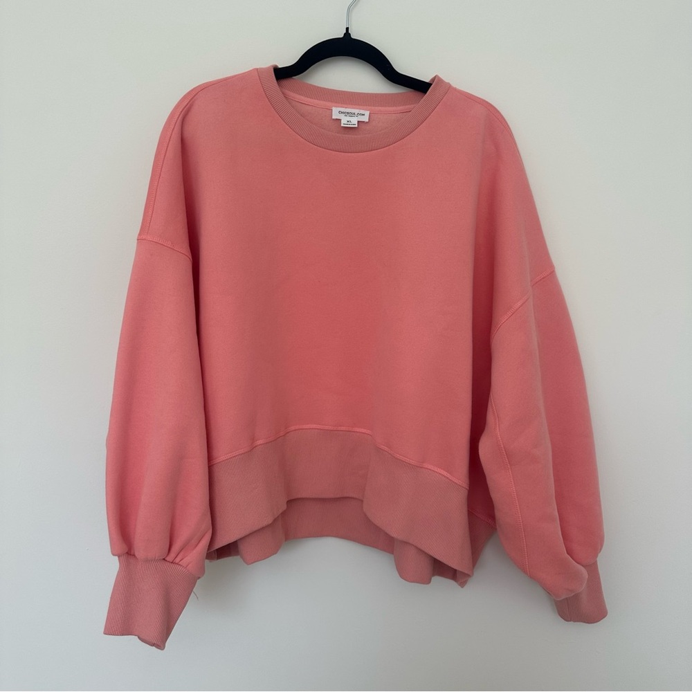 Pink Oversized Sweatshirt